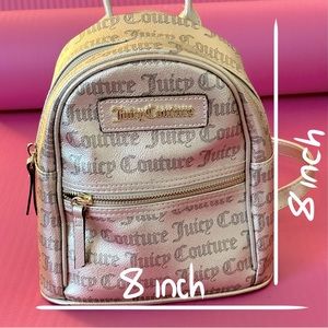 Golden Juicy Couture Mini Backpack Long Strapped